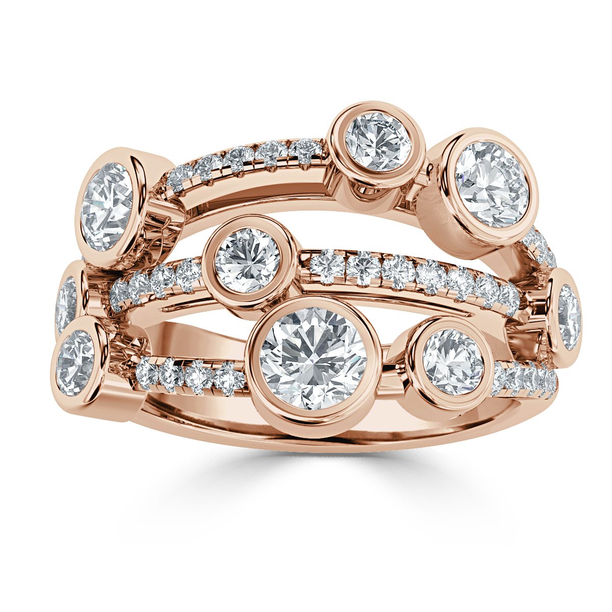 Bubble Diamond Ring