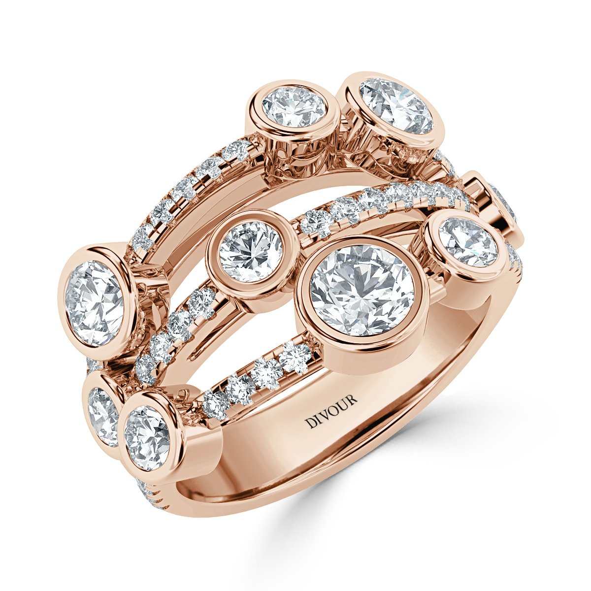 Bubble Diamond Ring