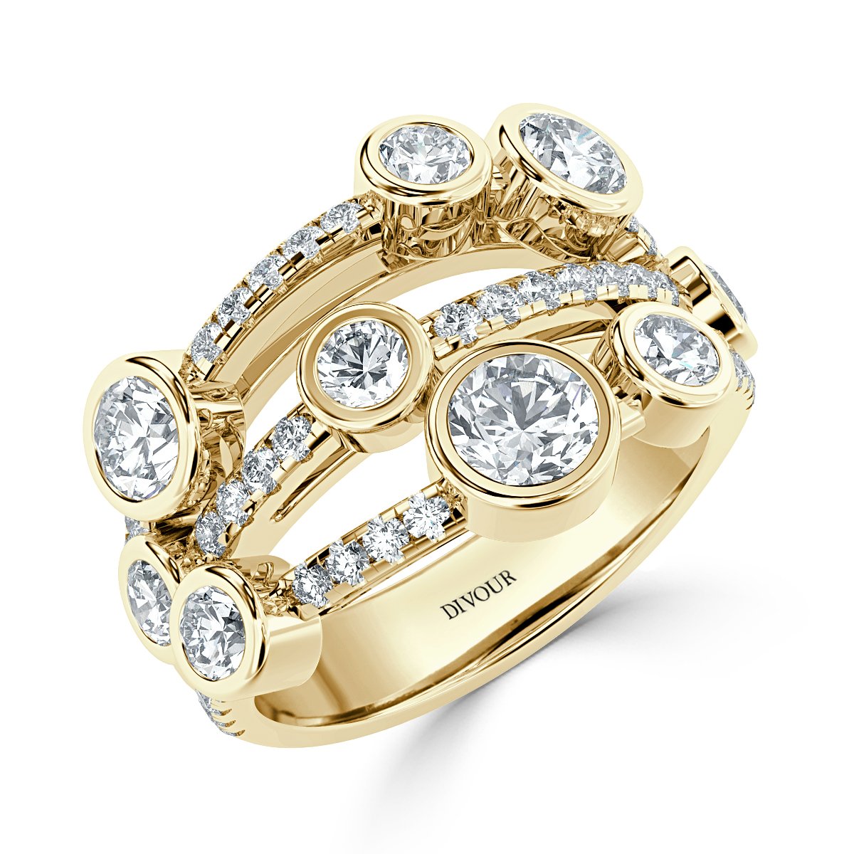 Bubble Diamond Ring