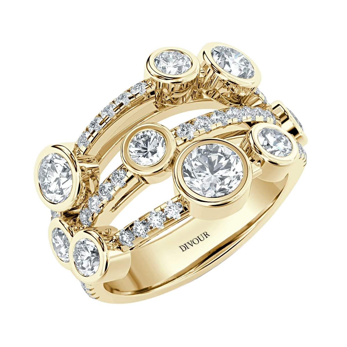 Bubble Diamond Ring