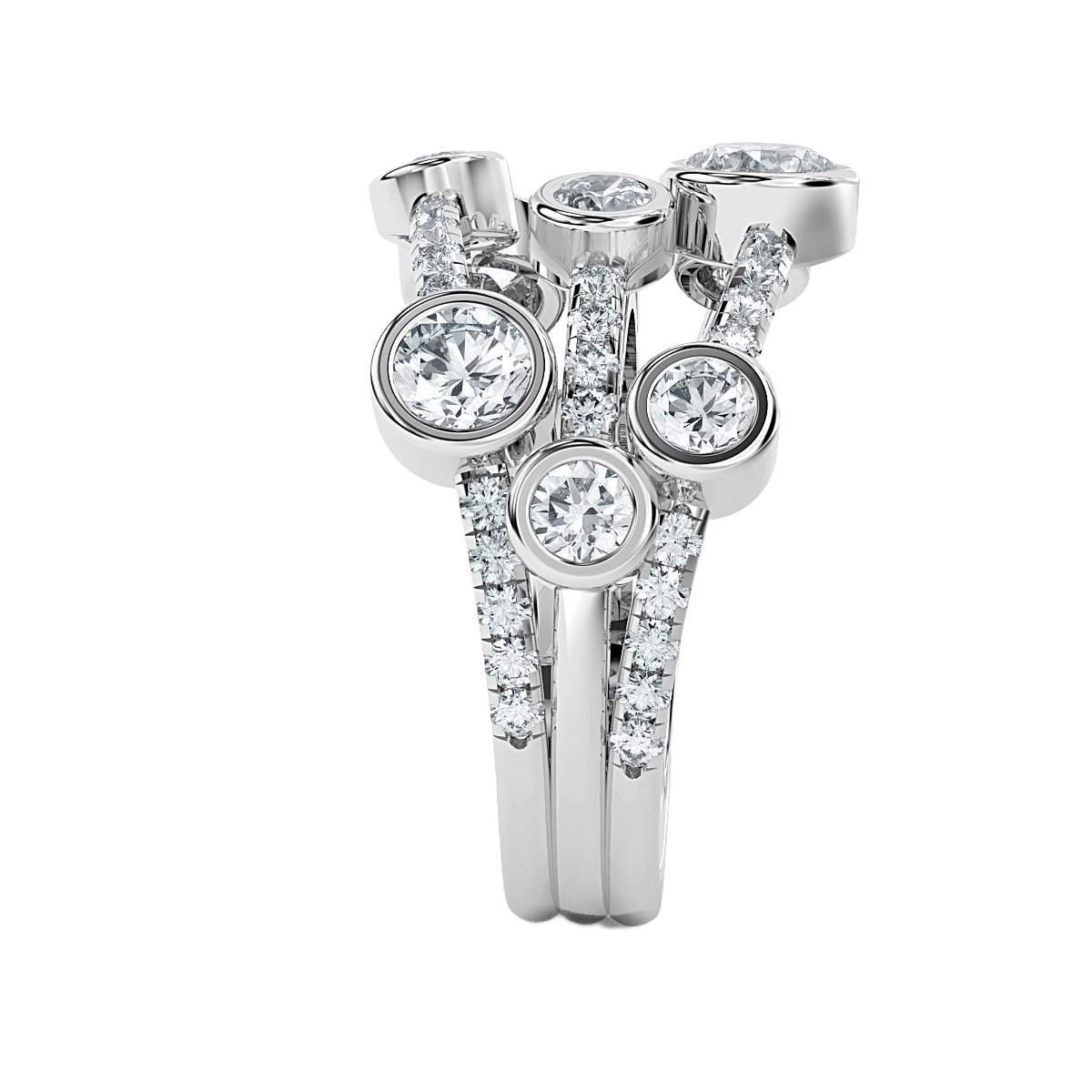 Bubble Diamond Ring