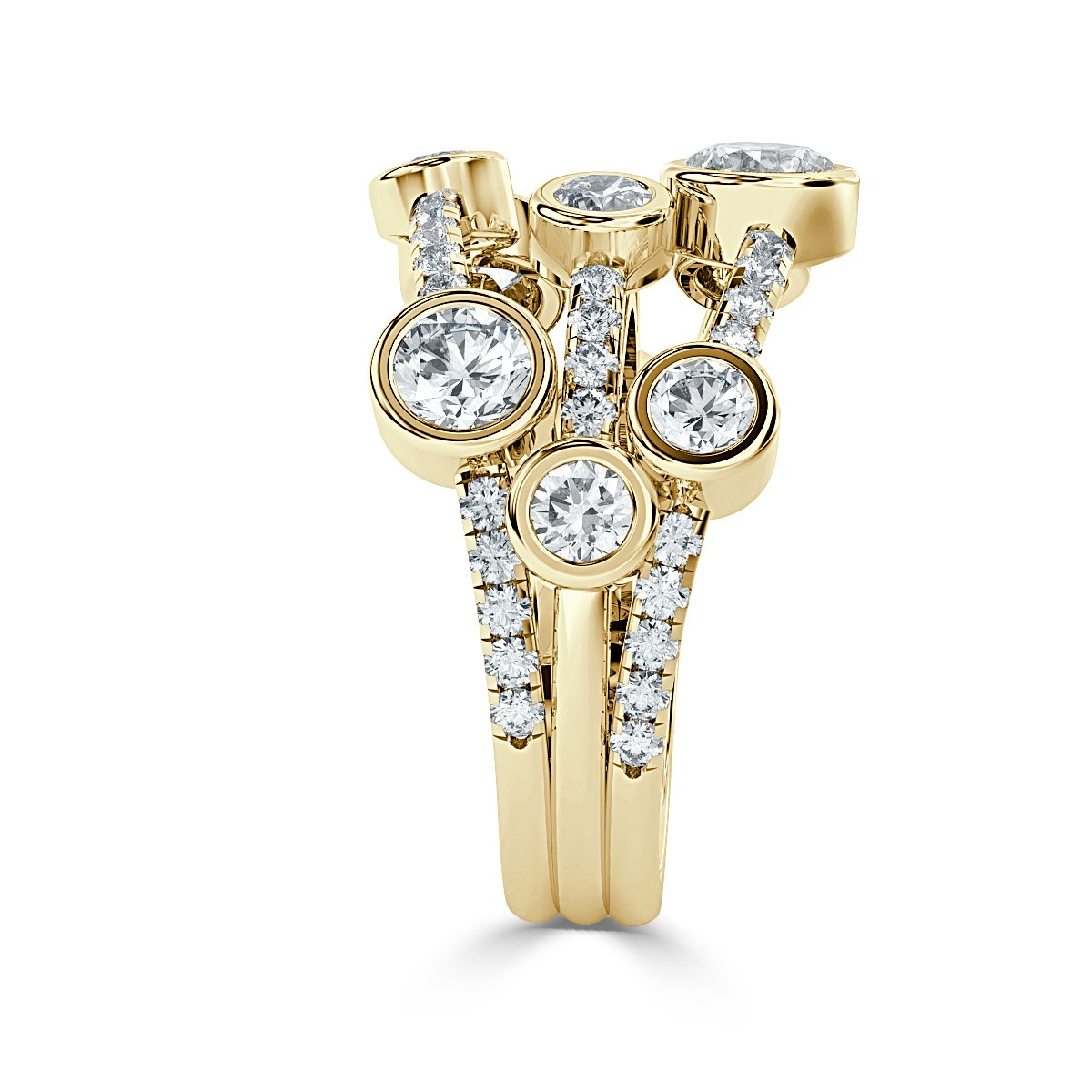 Bubble Diamond Ring