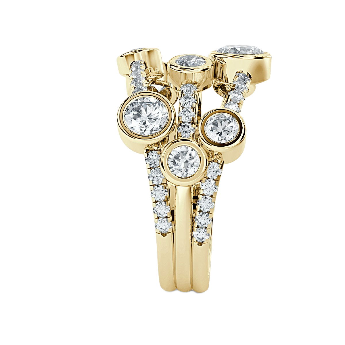 Bubble Diamond Ring