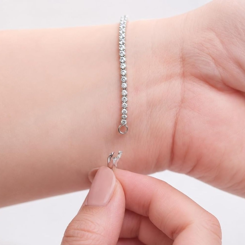 Lab Diamond Tennis Bracelet 2.00 ct in 9k White Gold, D Color, VVS Clarity