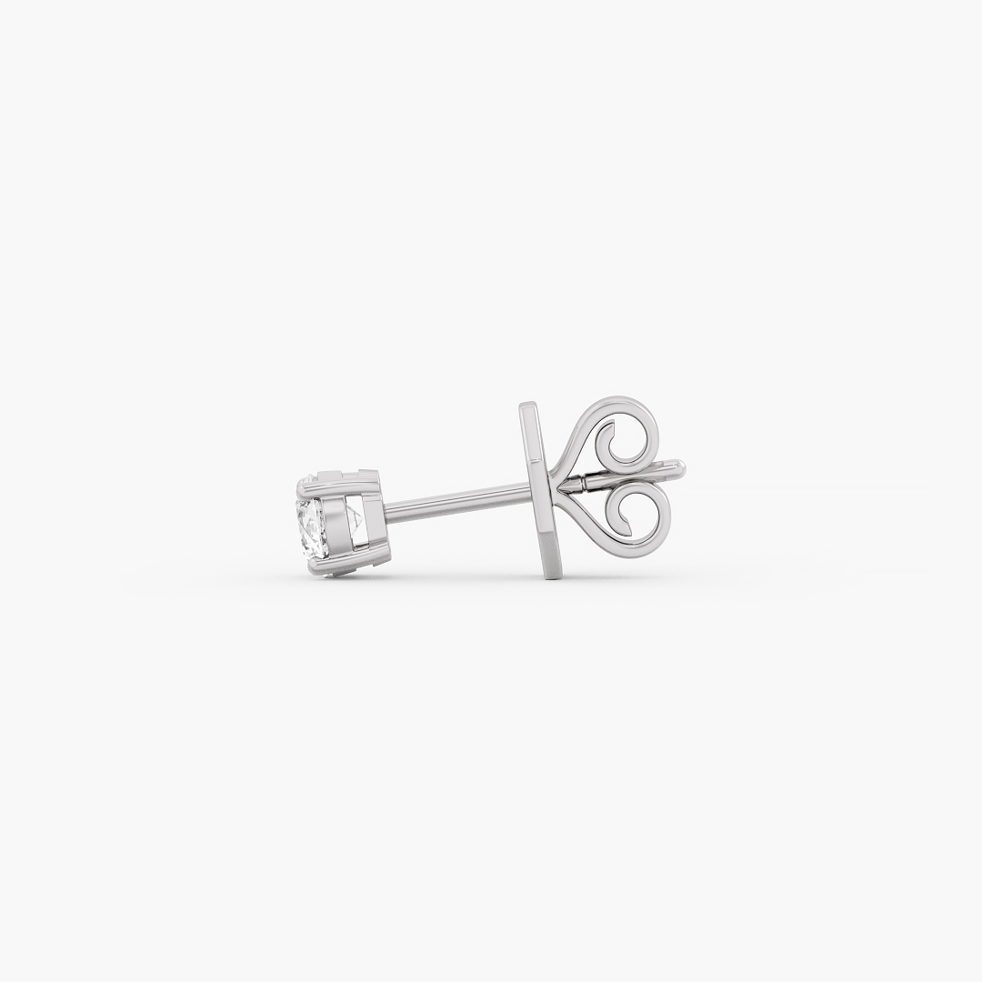 Christmas Sale - 0.10ct Lab Grown Diamond Stud Earrings, White Gold