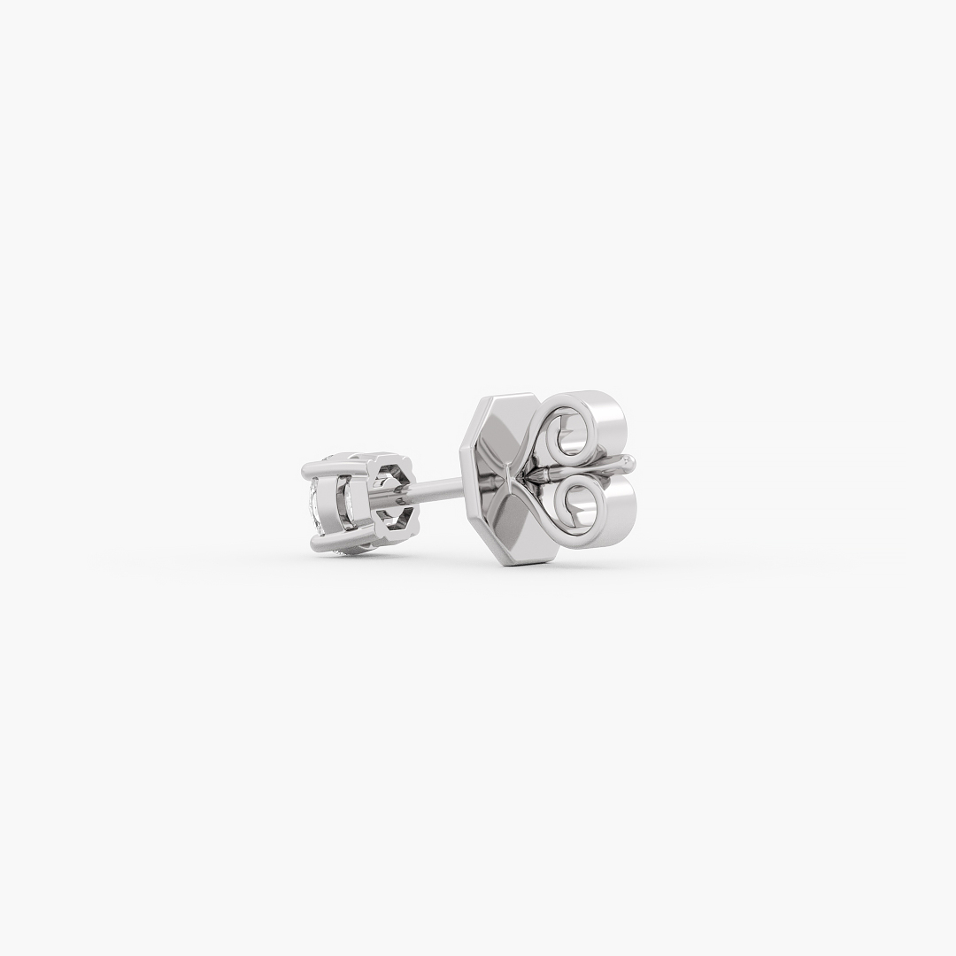 Christmas Sale - 0.10ct Lab Grown Diamond Stud Earrings, White Gold