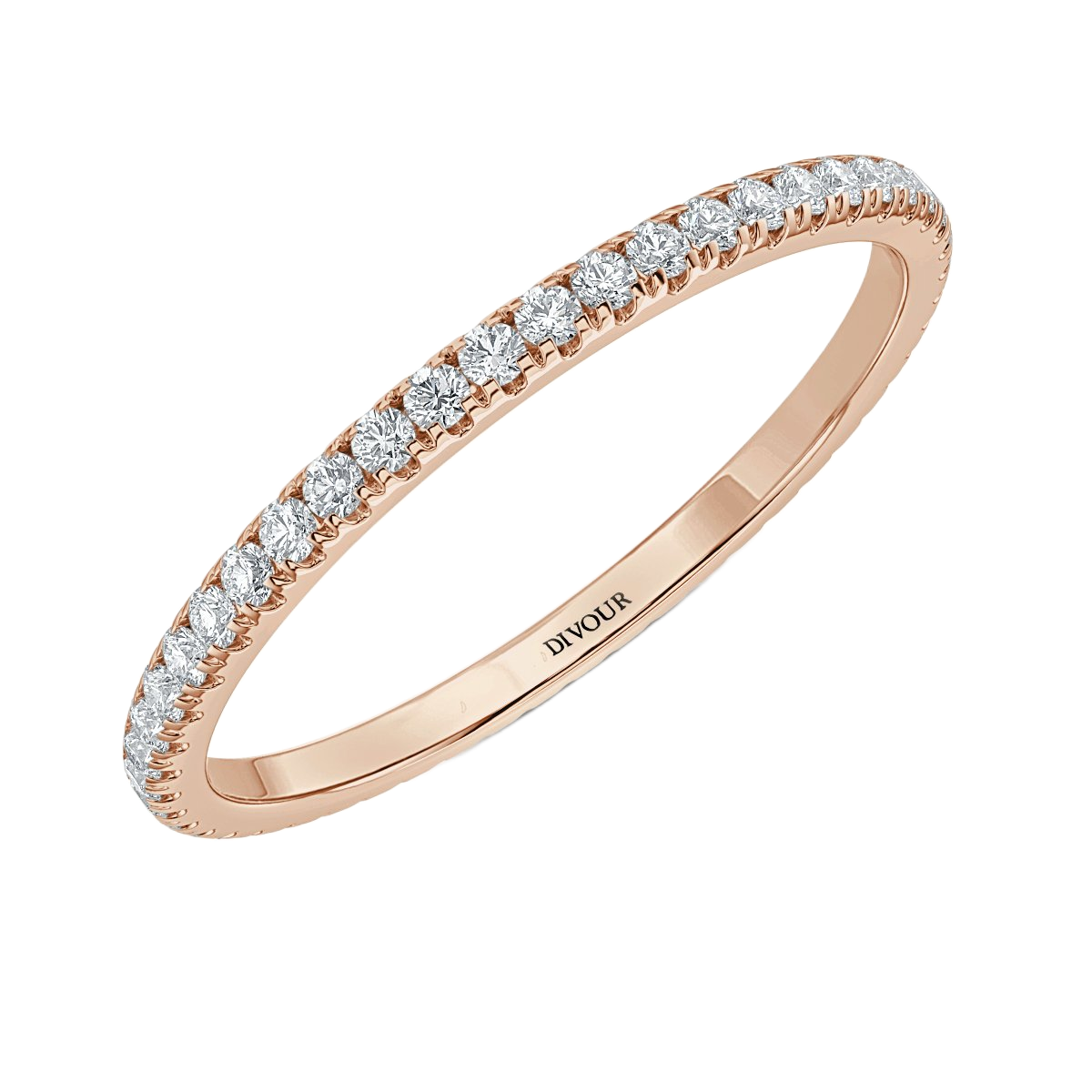2 mm Micro Set Diamond Full Eternity  Ring