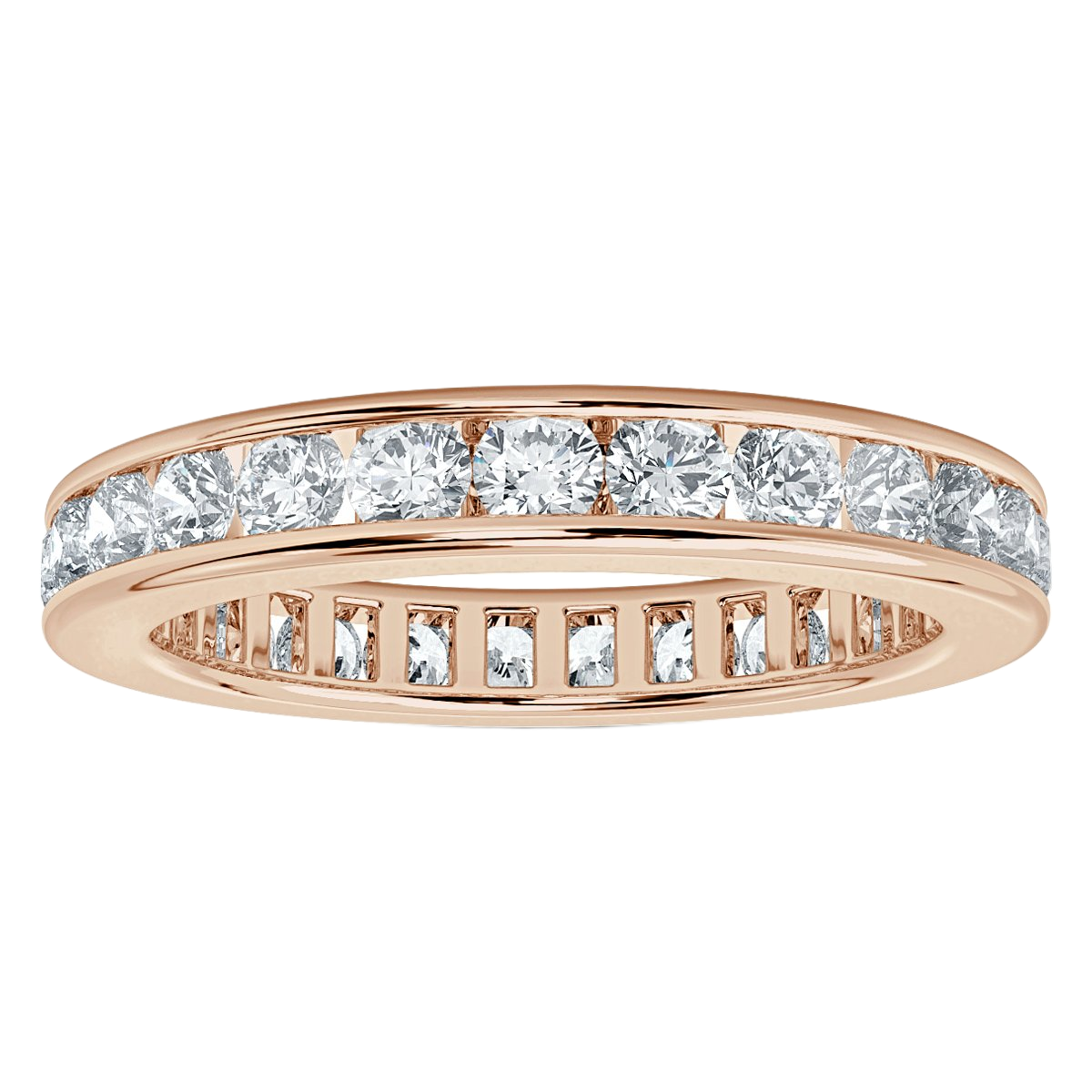 1.00 ct Round Diamond Channel Set Full Eternity