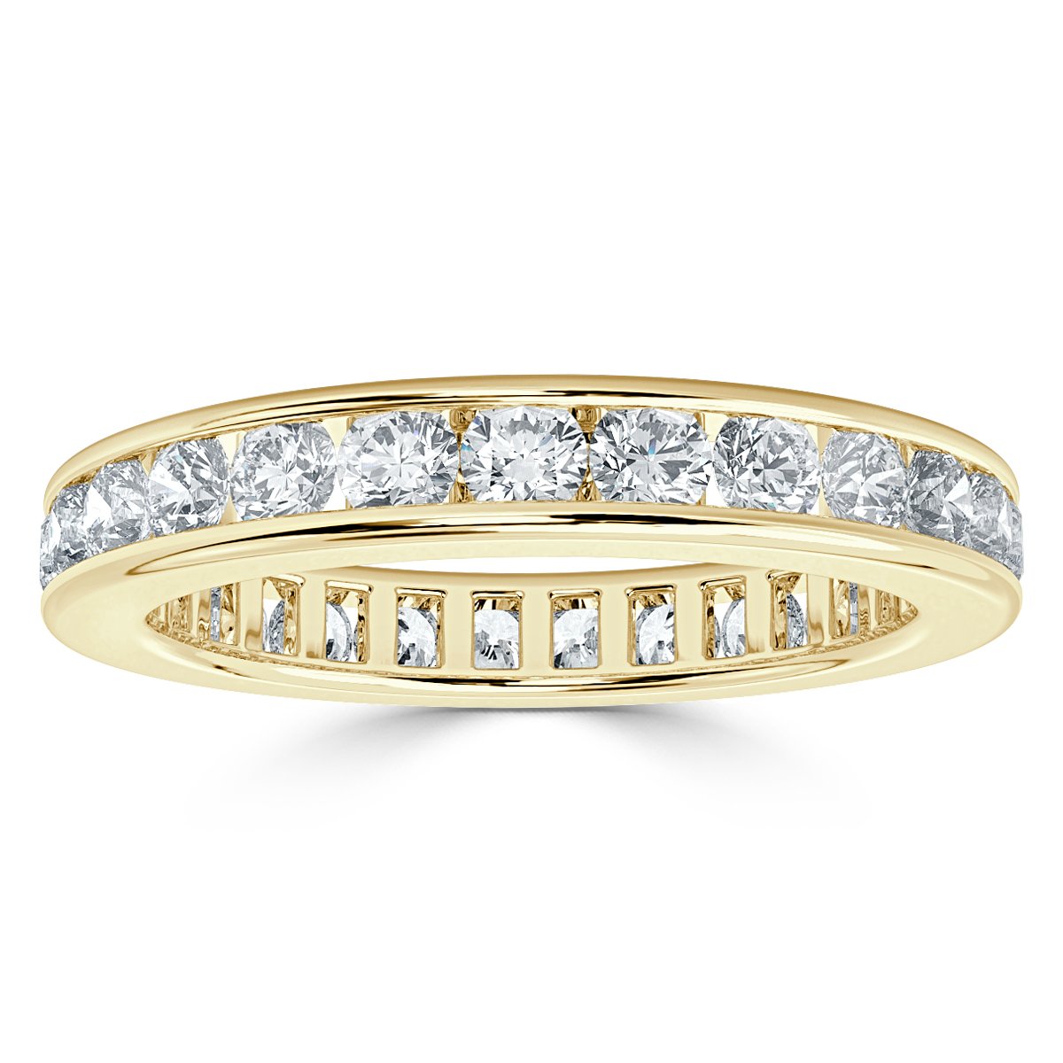 1.00 ct Round Diamond Channel Set Full Eternity