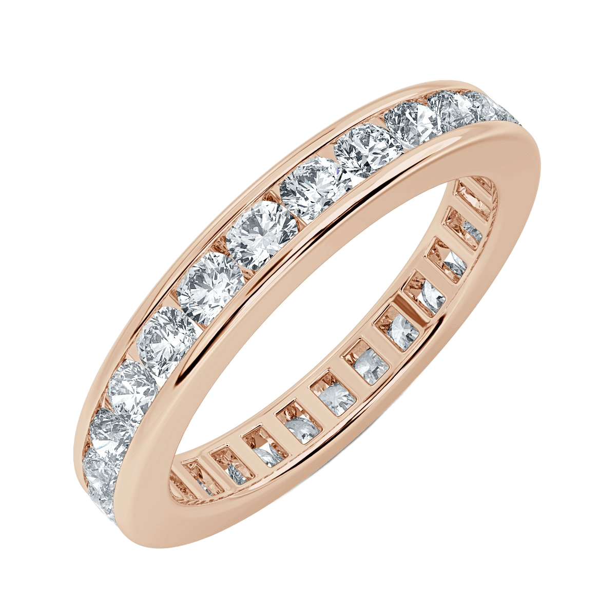 1.00 ct Round Diamond Channel Set Full Eternity