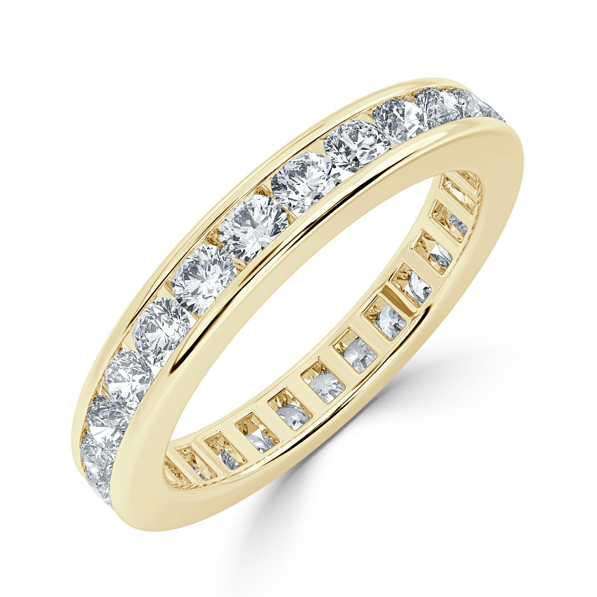 1.00 ct Round Diamond Channel Set Full Eternity