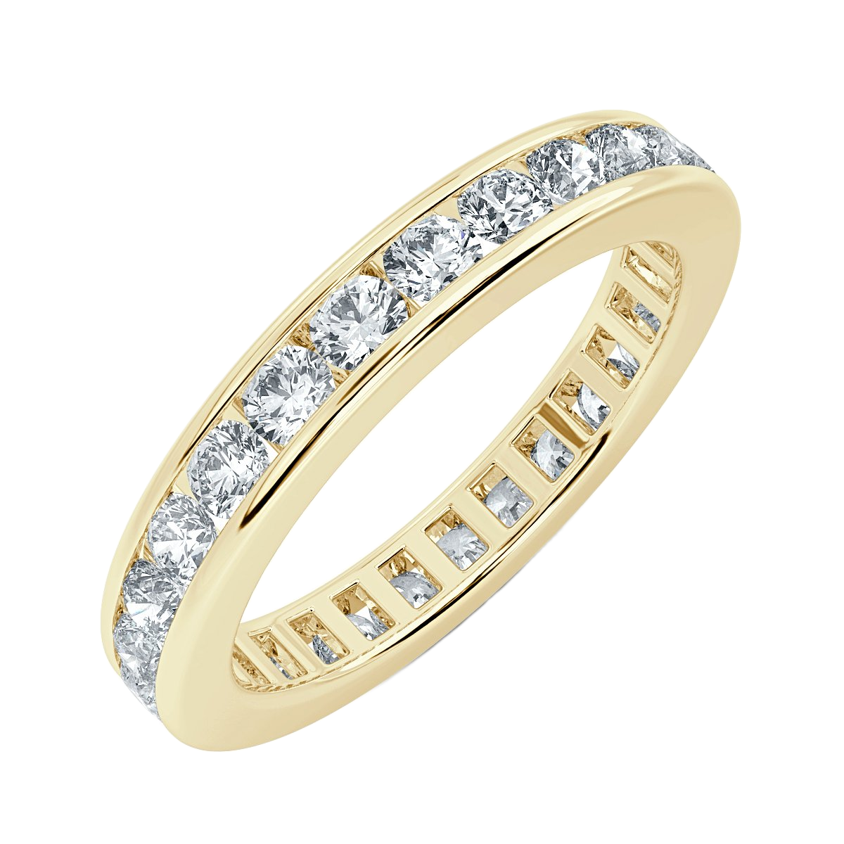1.00 ct Round Diamond Channel Set Full Eternity