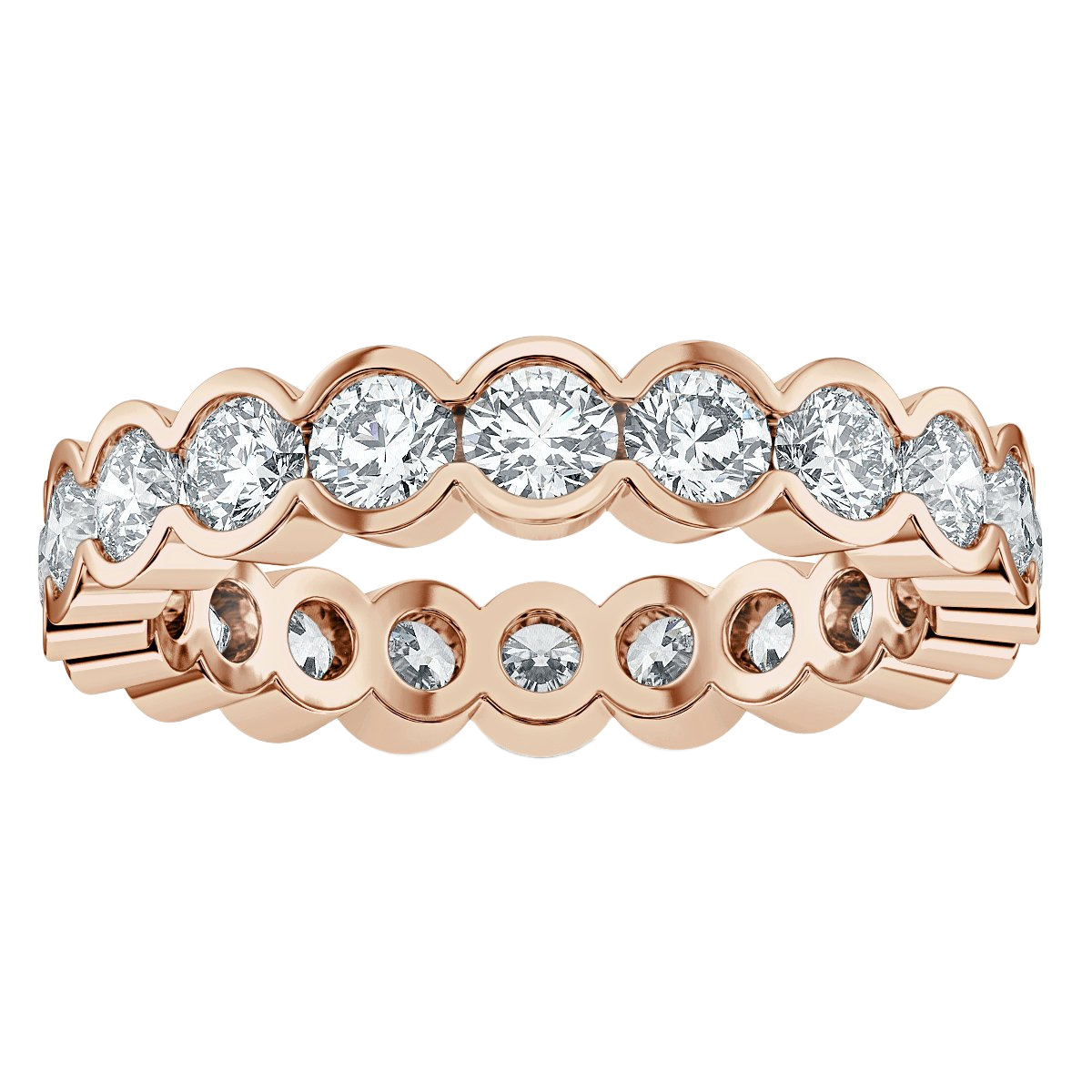 1.00 ct Bezel Set  Diamond Full Eternity Ring