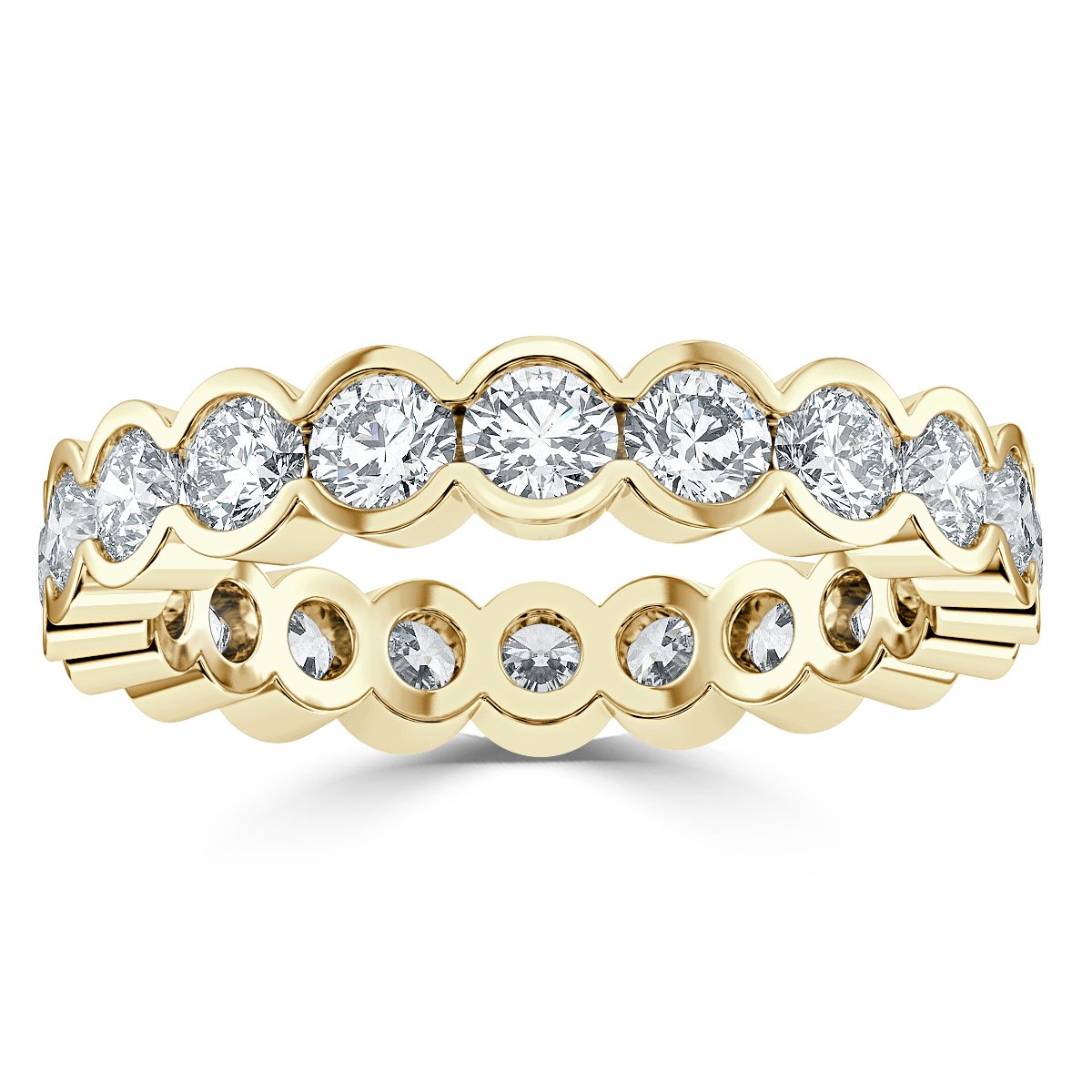 1.00 ct Bezel Set  Diamond Full Eternity Ring