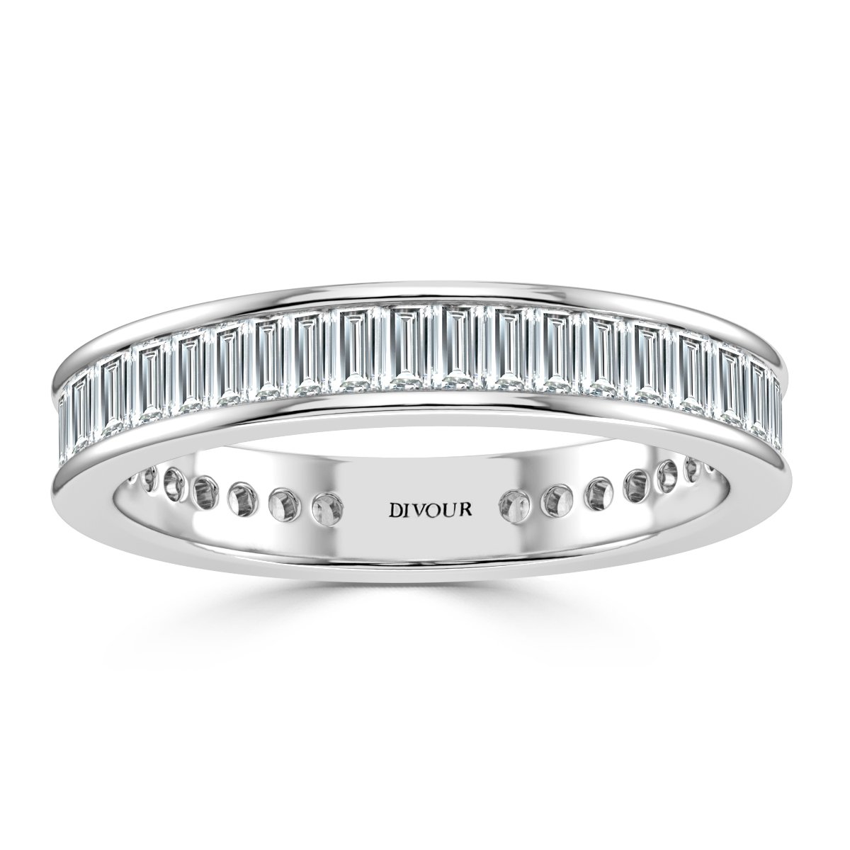 2.25 ct Baguette  Diamond Channel Set Full Eternity Ring