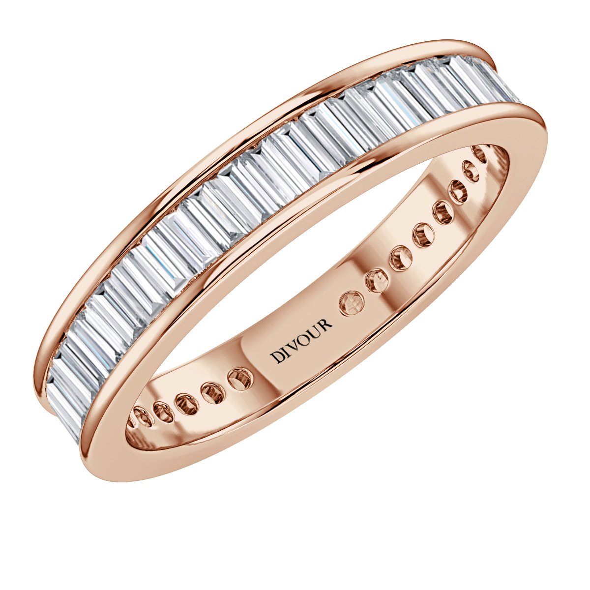 2.25 ct Baguette  Diamond Channel Set Full Eternity Ring