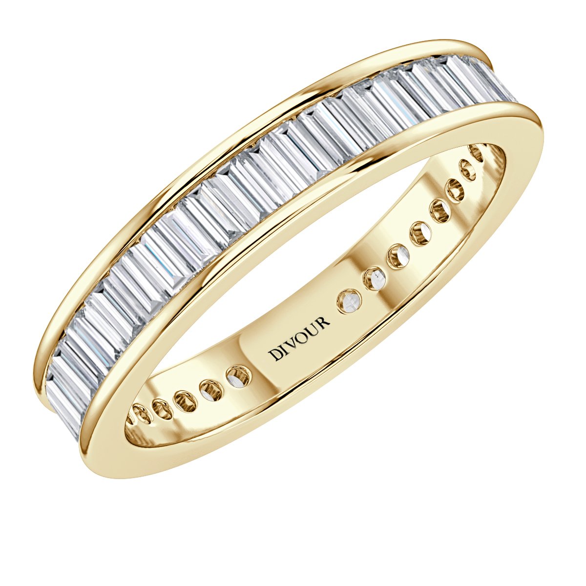 2.25 ct Baguette  Diamond Channel Set Full Eternity Ring