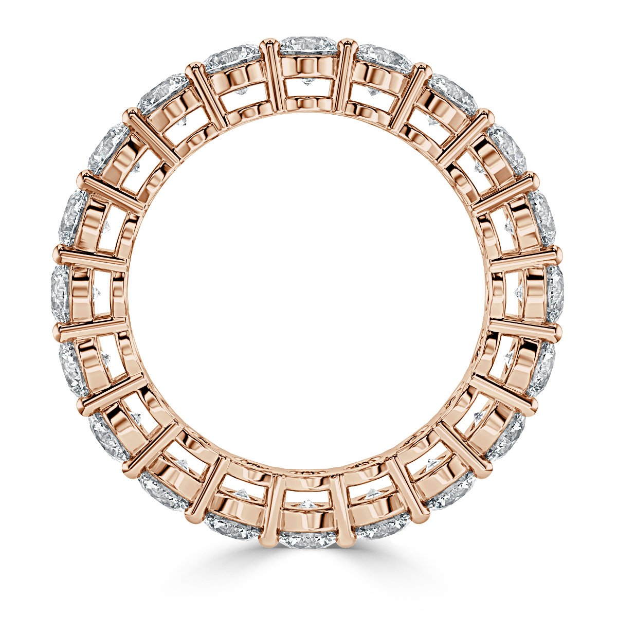 2.50 ct Round Diamond Claw Set Full Eternity