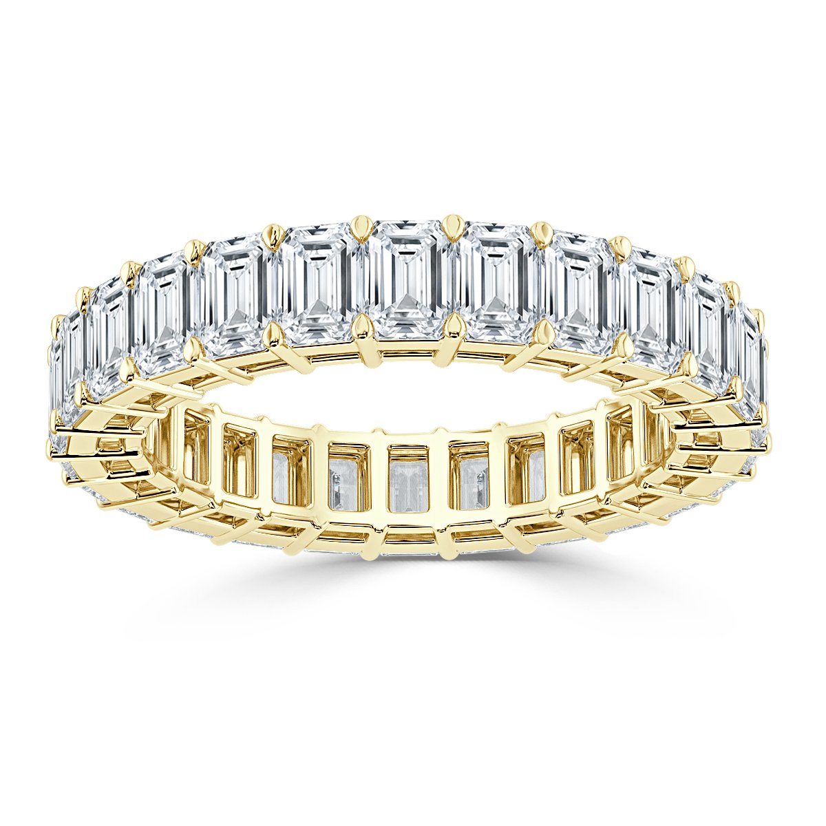 4.00 ct Emerald cut Diamond Full Eternity Ring