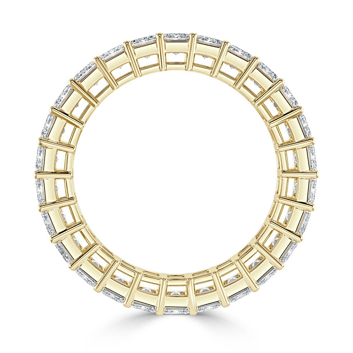 4.00 ct Emerald cut Diamond Full Eternity Ring