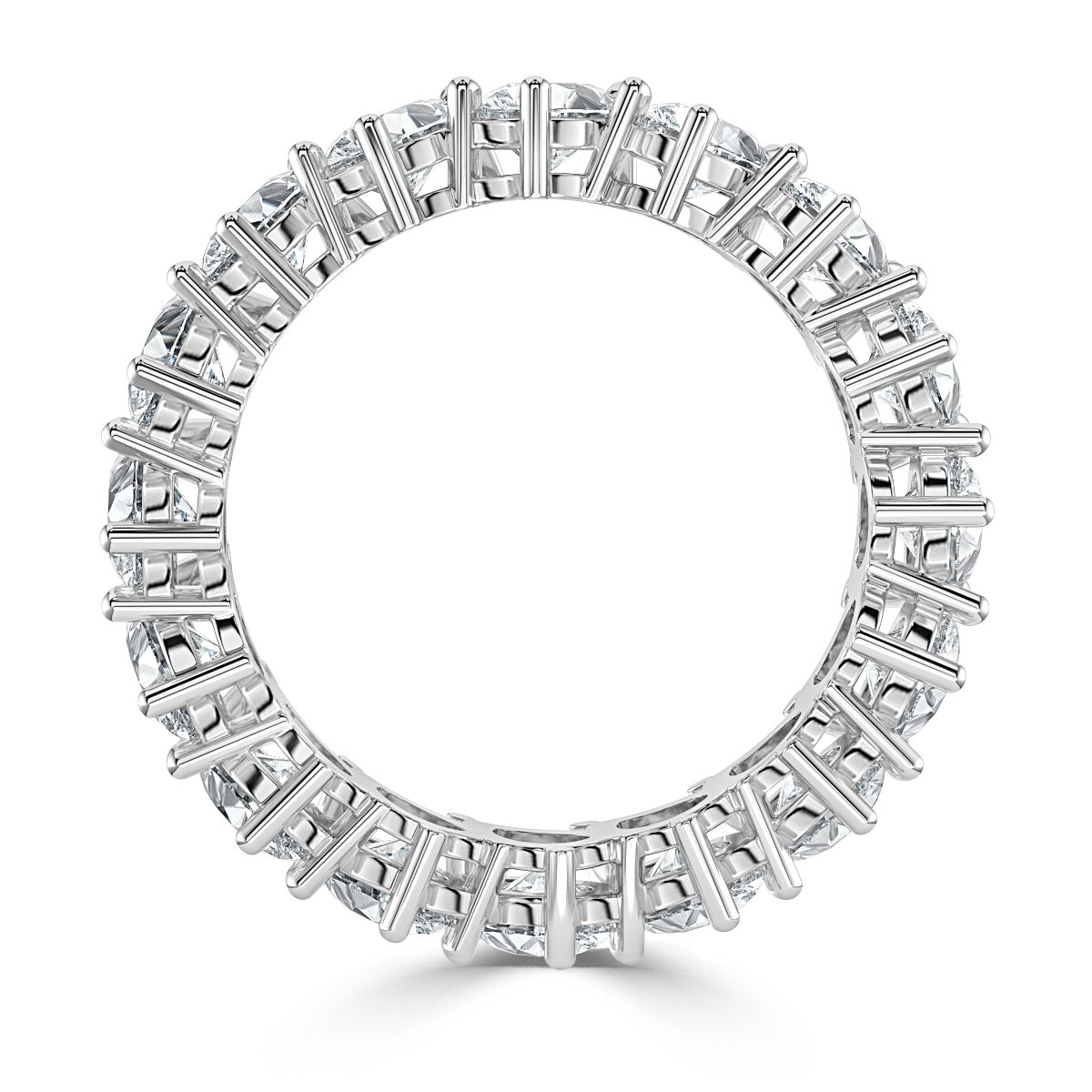 4.00 ct Pear shape  Claw Set Full Eternity Ring