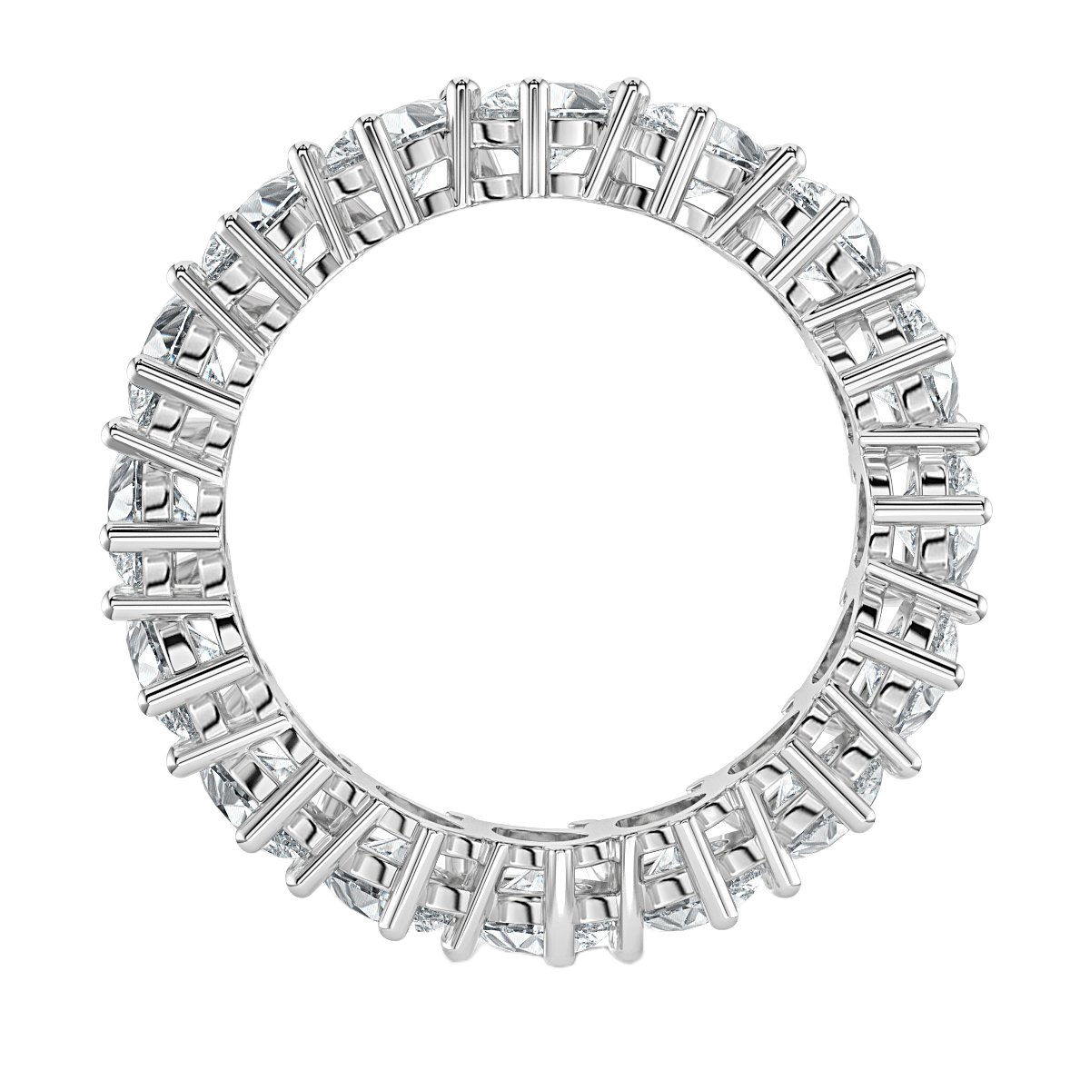 4.00 ct Pear shape  Claw Set Full Eternity Ring