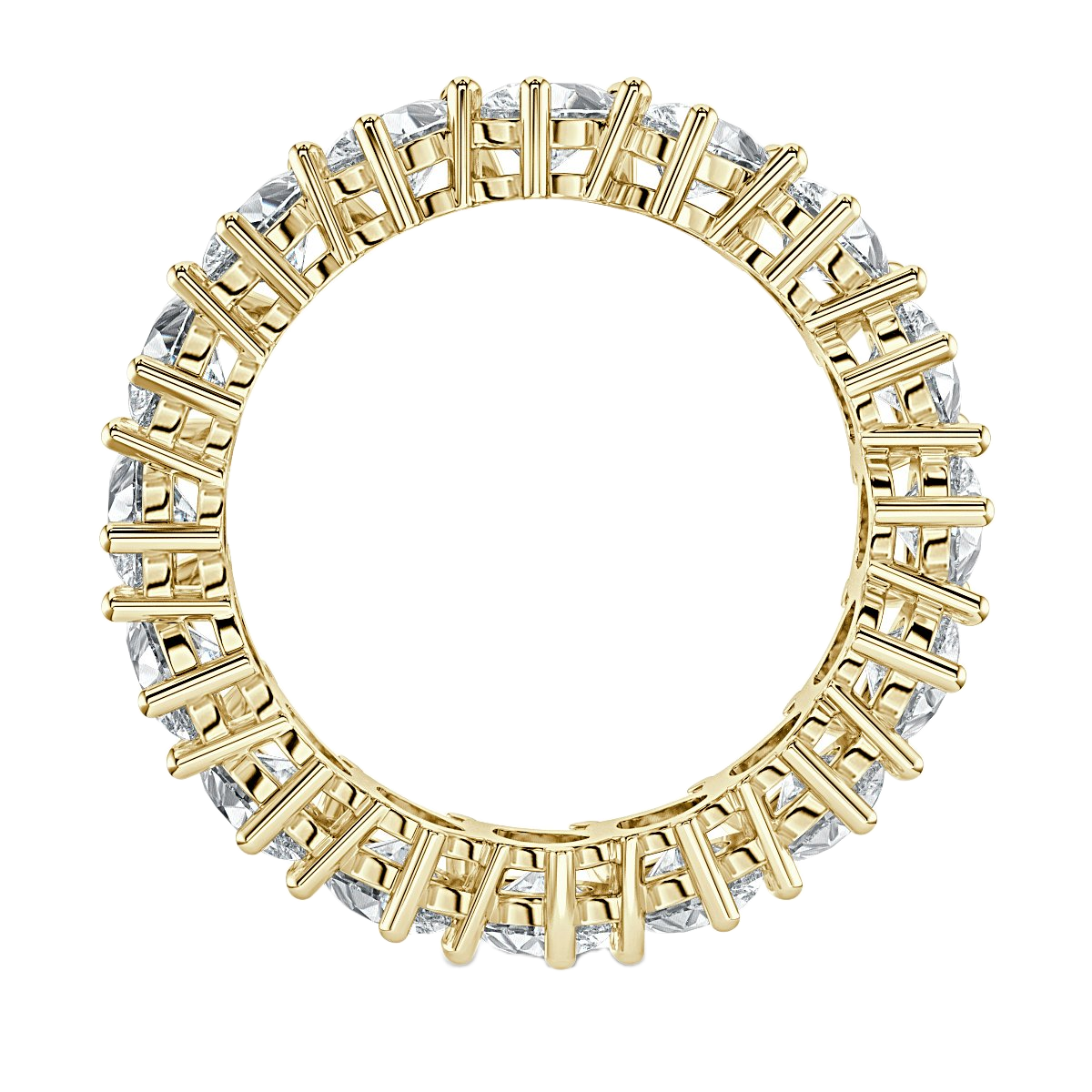 4.00 ct Pear shape  Claw Set Full Eternity Ring