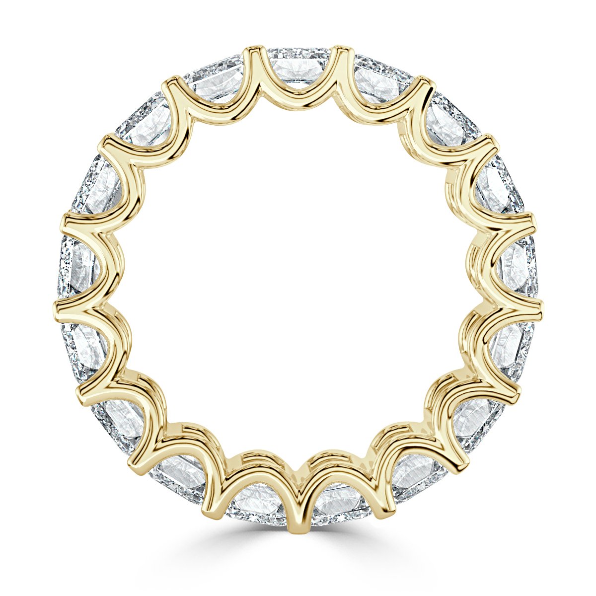7.50 ct Emerald Cut Diamond Full Eternity