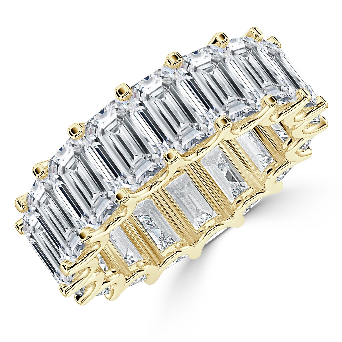 7.50 ct Emerald Cut Diamond Full Eternity