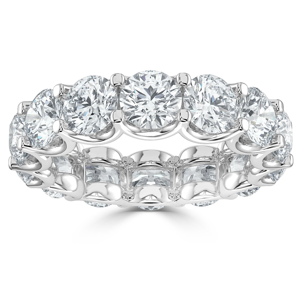 5.00 ct  Round  Diamond  Claw Set Full Eternity Ring