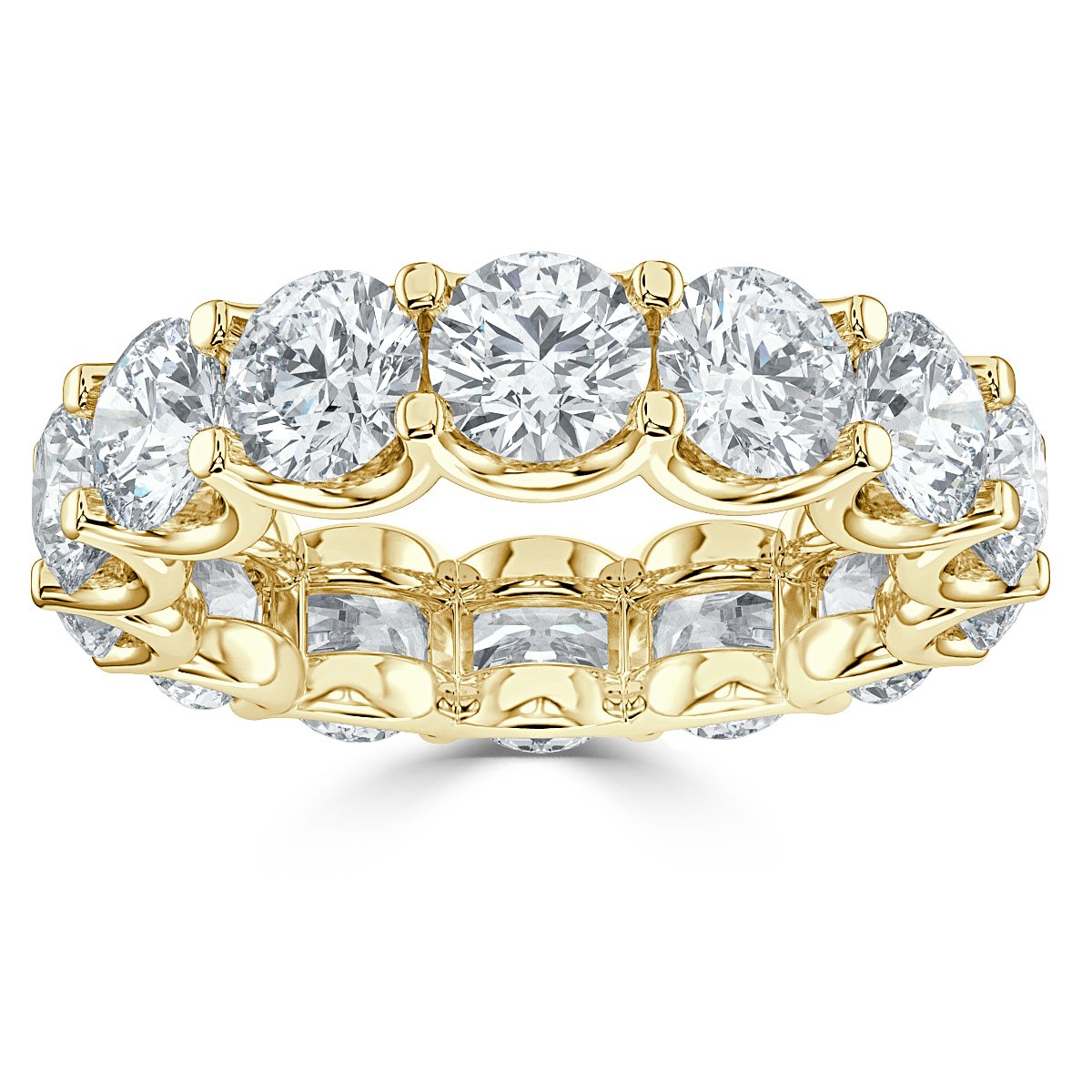 5.00 ct  Round  Diamond  Claw Set Full Eternity Ring