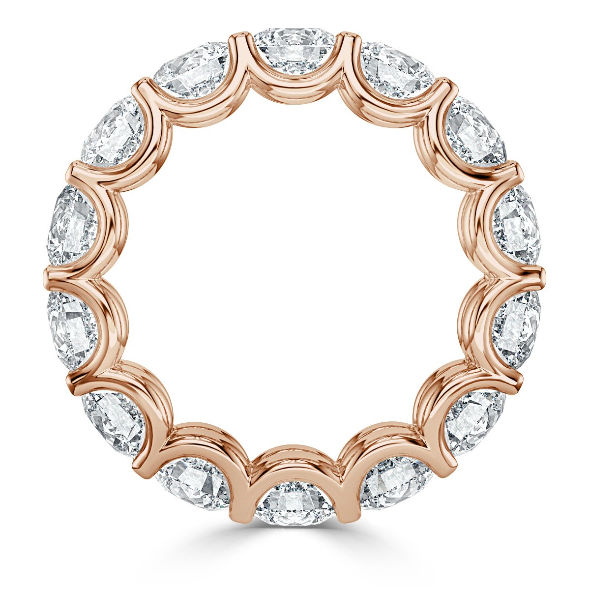 5.00 ct  Round  Diamond  Claw Set Full Eternity Ring