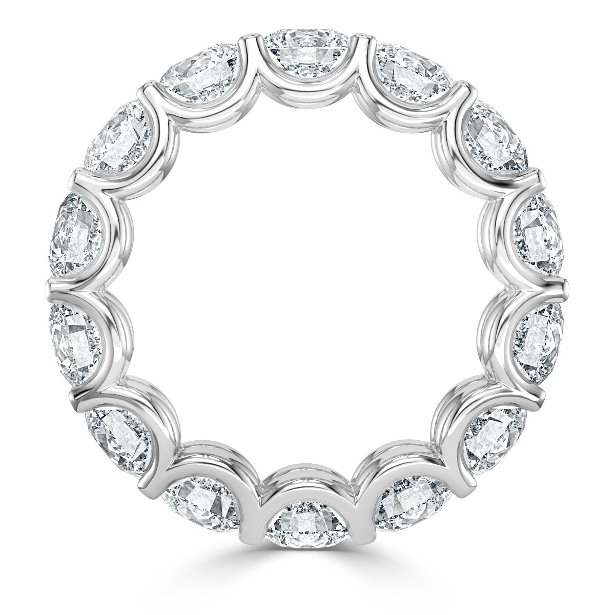 5.00 ct  Round  Diamond  Claw Set Full Eternity Ring