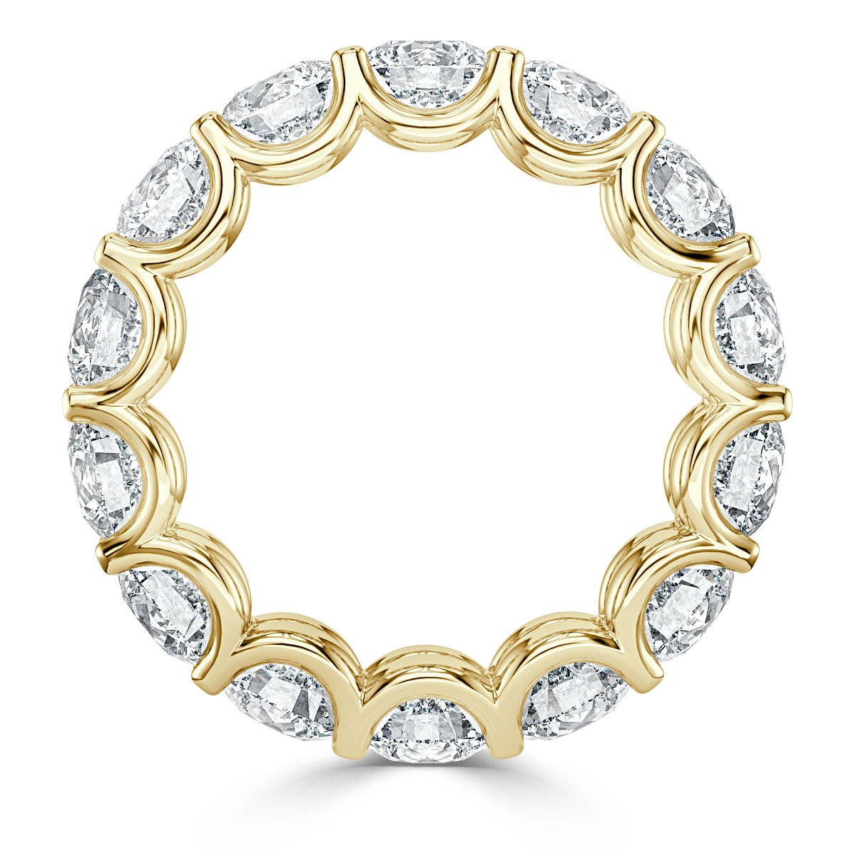 5.00 ct  Round  Diamond  Claw Set Full Eternity Ring