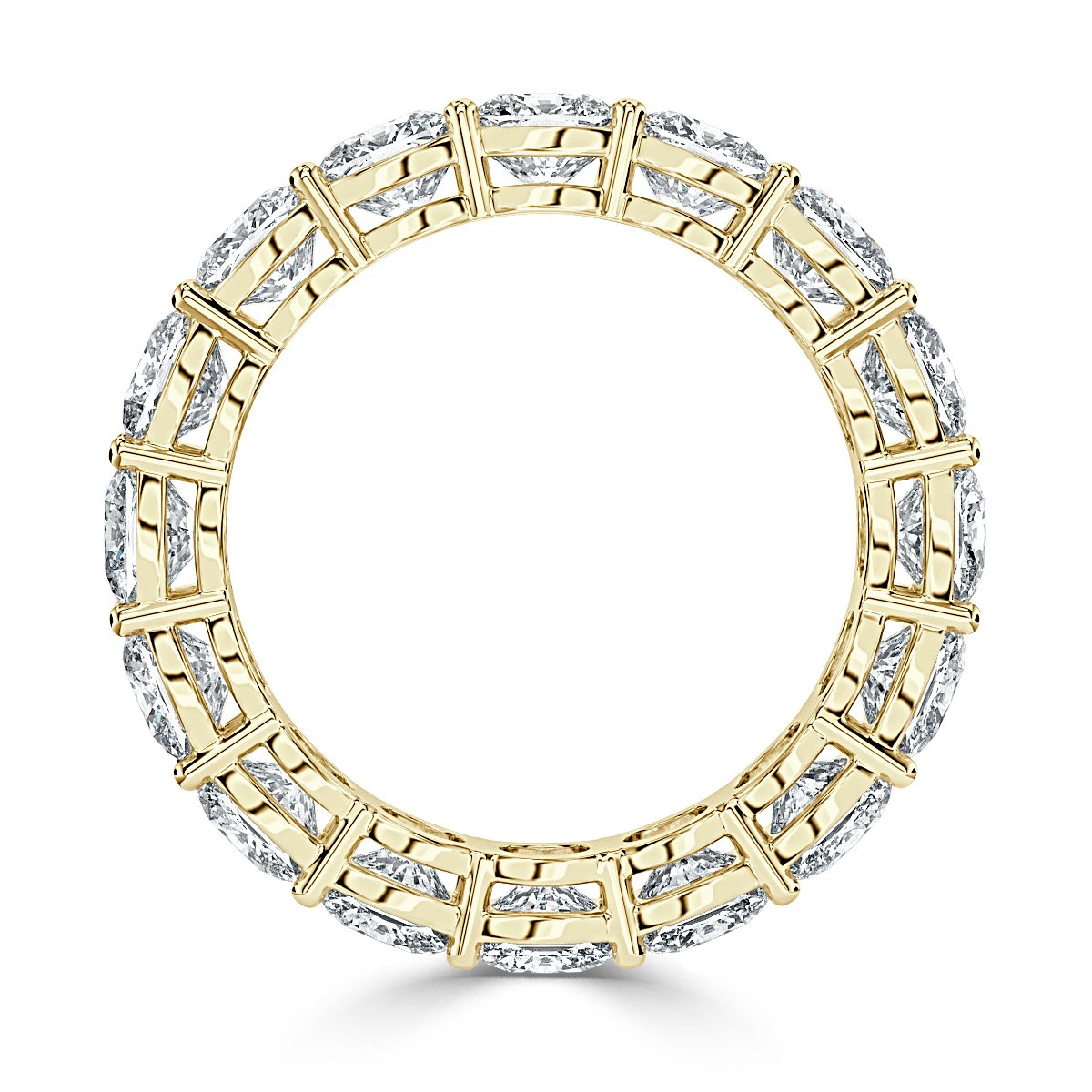 6.00 ct Cushion Diamond Claw Set Full Eternity