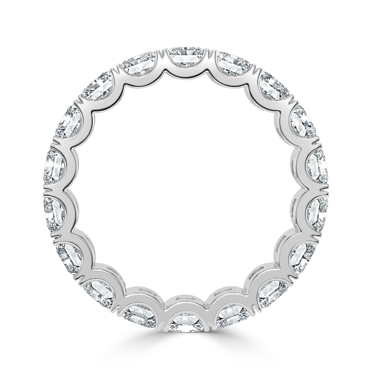 6.00 ct Radiant Cut  Diamond Full Eternity Ring