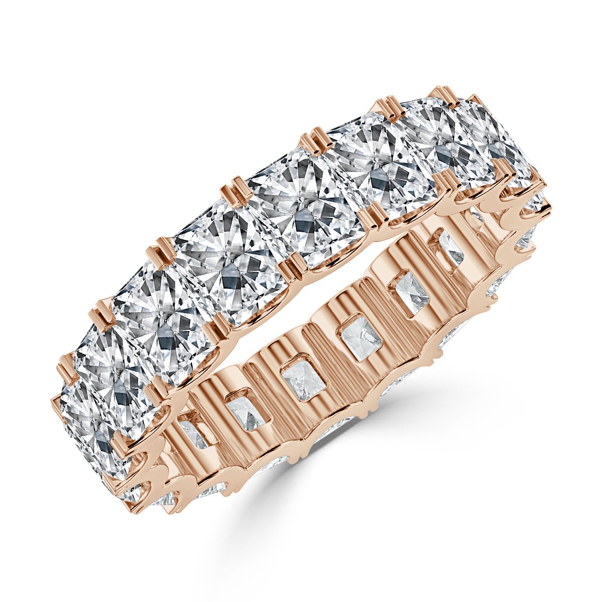 6.00 ct Radiant Cut  Diamond Full Eternity Ring