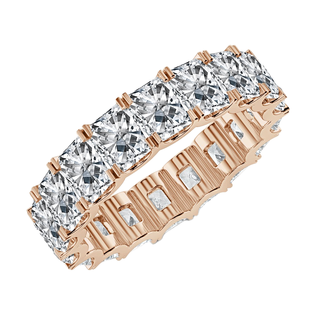 6.00 ct Radiant Cut  Diamond Full Eternity Ring