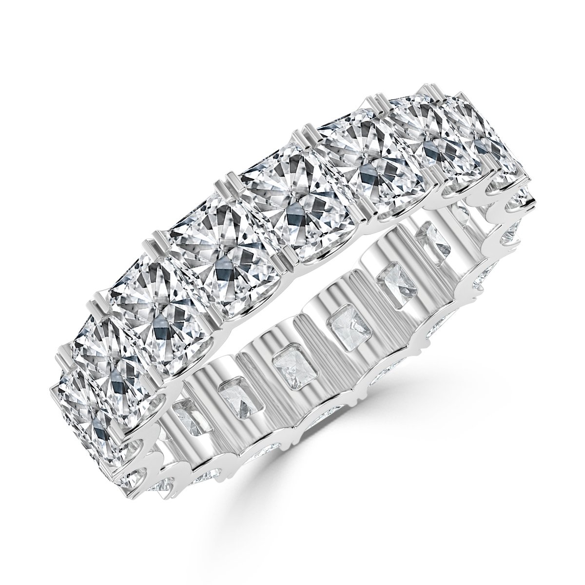 6.00 ct Radiant Cut  Diamond Full Eternity Ring