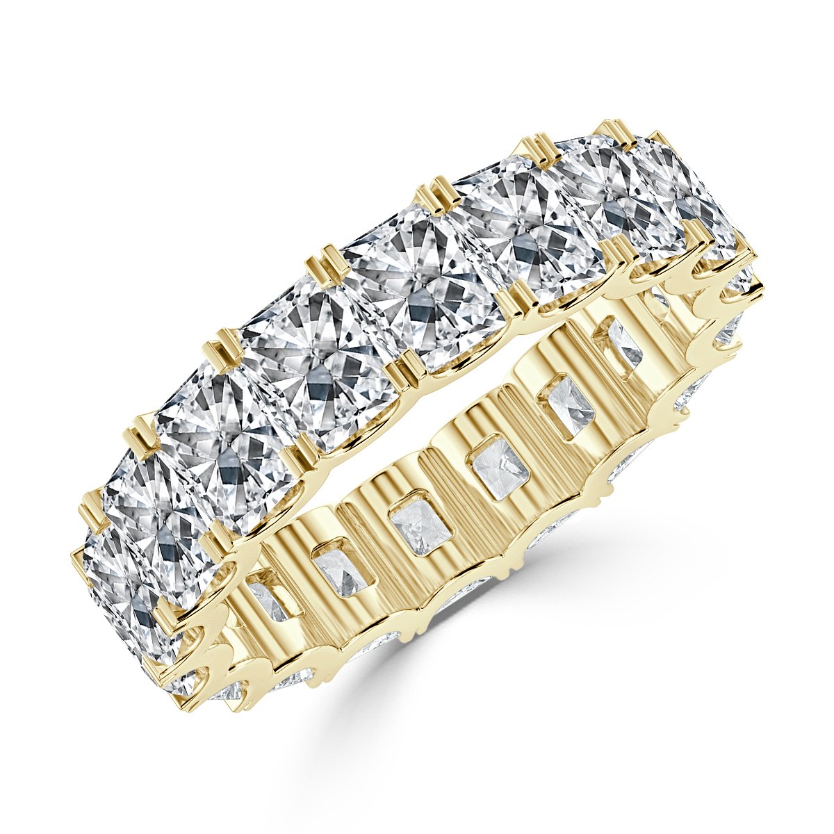 6.00 ct Radiant Cut  Diamond Full Eternity Ring