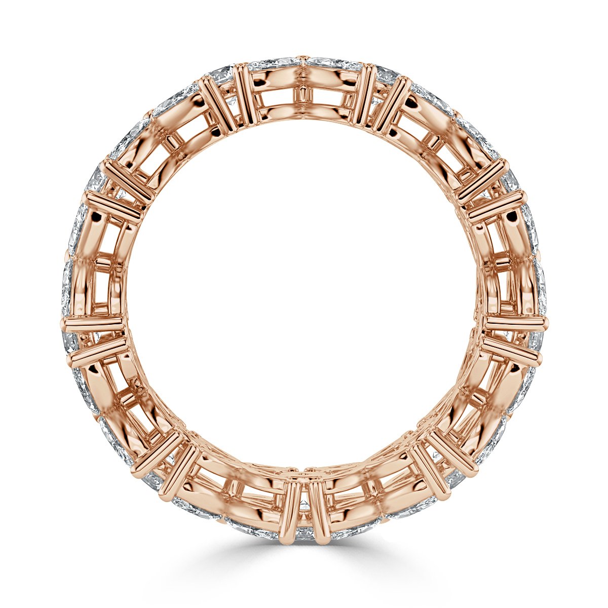 4.00 ct Marquise and Round Diamond Full Eternity