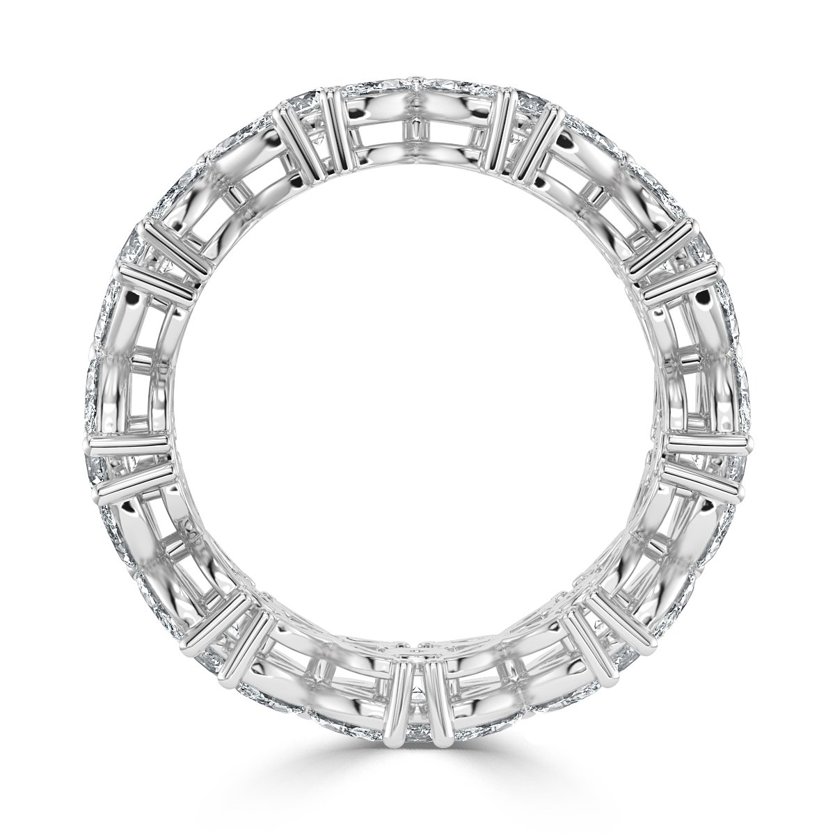 4.00 ct Marquise and Round Diamond Full Eternity