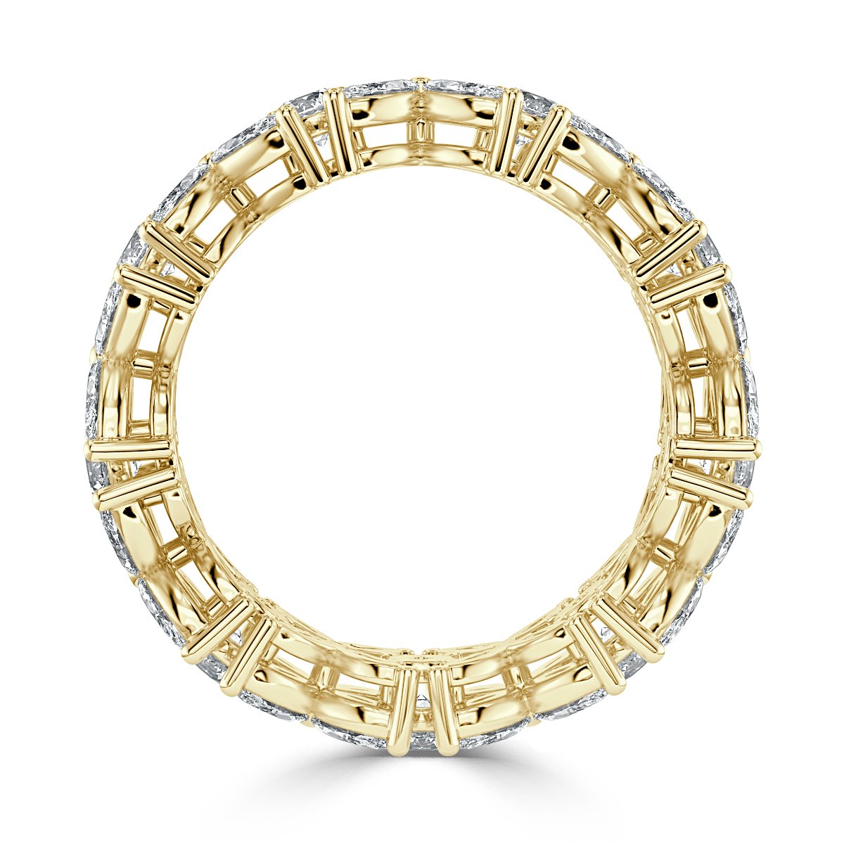 4.00 ct Marquise and Round Diamond Full Eternity