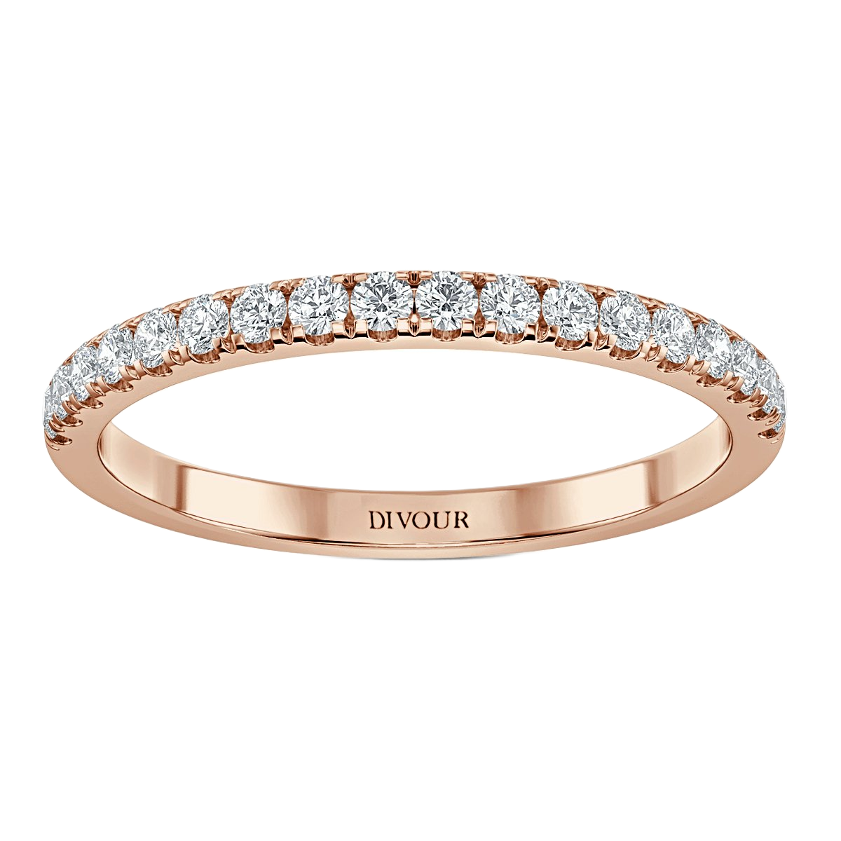 Micro Set Half Eternity Band - 2 mm