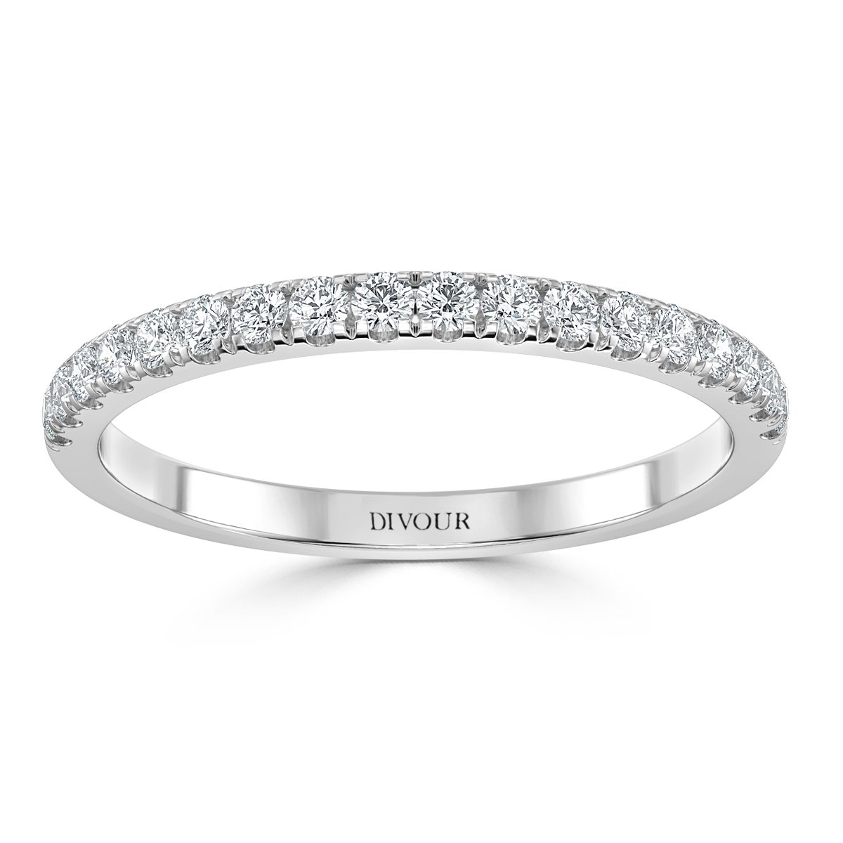 Micro Set Half Eternity Band - 2 mm