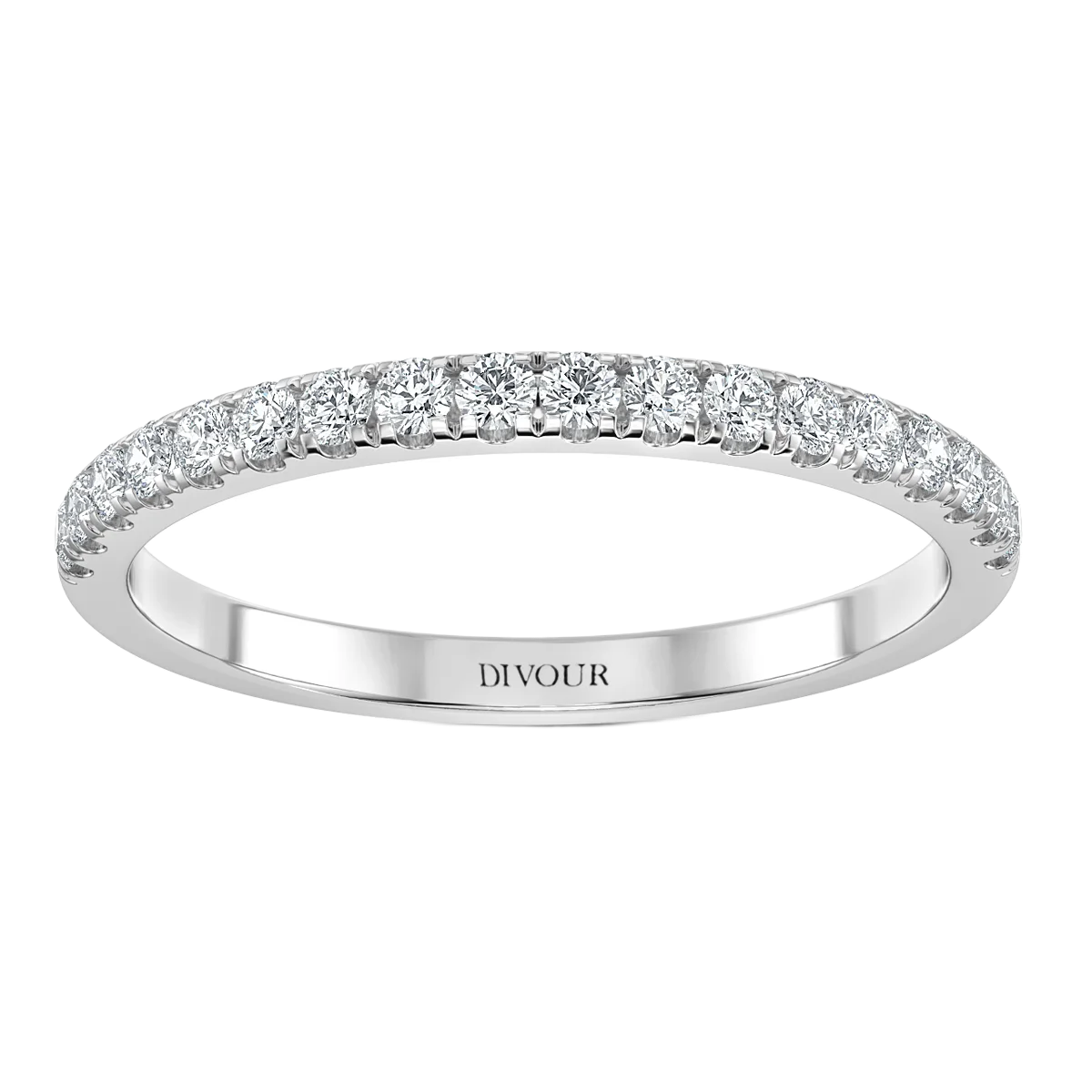 Micro Set Half Eternity Band - 2 mm