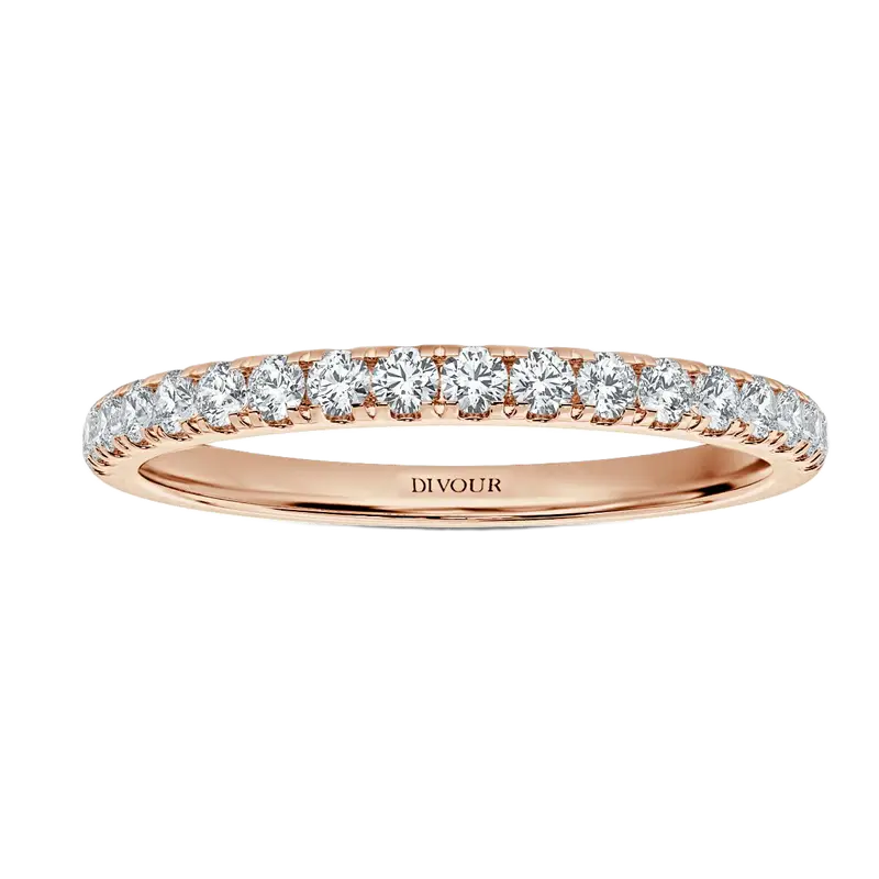 Micro Set Half Eternity Band - 2 mm