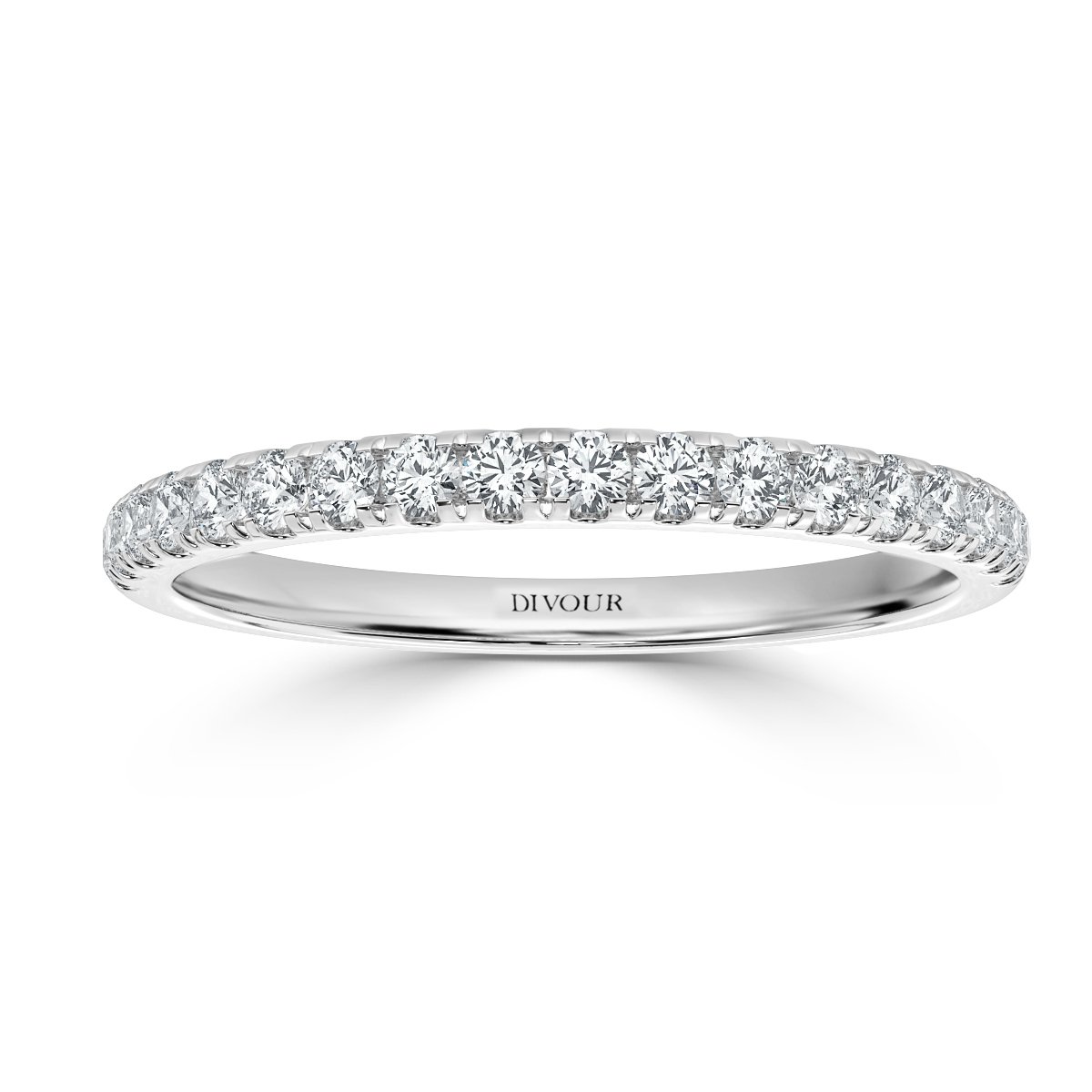 Micro Set Half Eternity Band - 2 mm