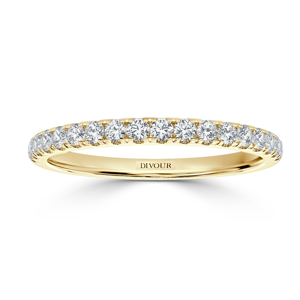 Micro Set Half Eternity Band - 2 mm