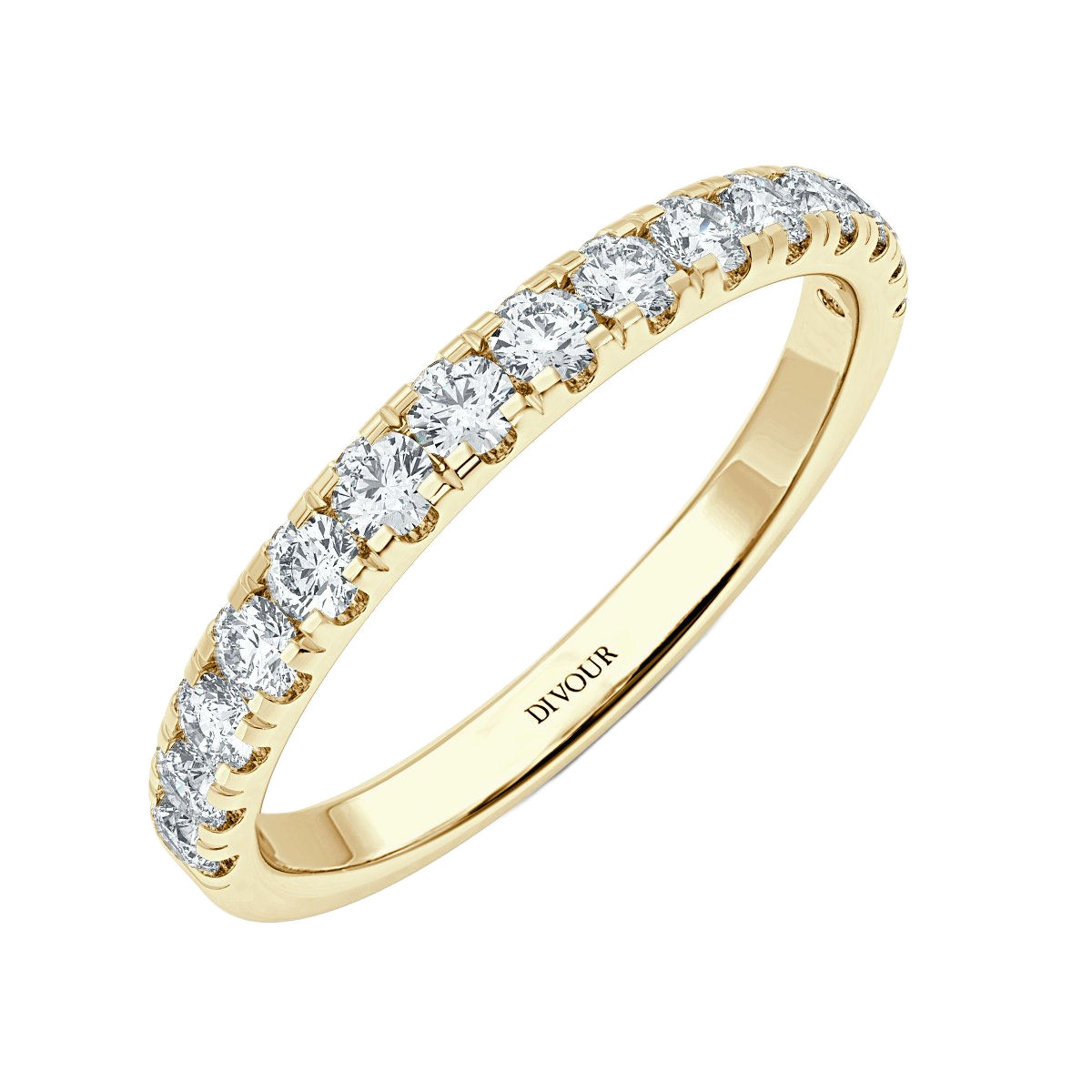Micro Set Half Eternity Band - 2.2 mm